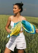 Хустка патріотична (атлас) 70х70 см (С70100-6) - изображение 3
