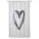 Фіранка шторка для душу ванної IKEA LYKTFIBBLA білий 180x200 см 204.678.65 - зображення 1