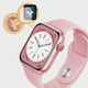 Смарт часы AirPro HW8 Pro Max Premium Smart Watch 8 series 45мм Розовый + Подарок защитная пленка и ремешок - изображение 1