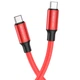 Кабель USB Borofone BX82, Type-C to Type-C, PD 60W, 1m, червоний - зображення 1
