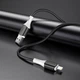 Кабель Borofone BX79 USB to Lightning черный 1 метр для зарядки и передачи данных для устройств Apple - изображение 2
