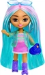 Лялька Барбі Екстра міні міні з блакитним волоссям на роликах Barbie Extra Mini Minis Doll HLN45 - зображення 1