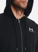 Толстовка на флисе, на молнии мужская Under Armour UA Icon Fleece FZ Hood 1373881-001 2XL Черная (195253919008) - изображение 4