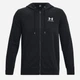 Толстовка на флисе, на молнии мужская Under Armour UA Icon Fleece FZ Hood 1373881-001 2XL Черная (195253919008) - изображение 5