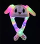 Шапка с двигающимися ушами светящаяся Кролик Pikachu Пикачу белая - изображение 3