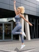 Komplet sportowy damski Merribel Gym XL Błękitny (5907621616823) - obraz 3