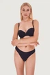 Комплект белья: бюстгальтер push-up и трусики бразилиана Leilieve 70B/S Чёрный (Nero) (79897) - изображение 1