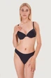 Комплект белья: бюстгальтер push-up и трусики бразилиана Leilieve 70C/S Чёрный (Nero) (79900) - изображение 2