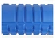 Массажный ролик 45 см роллер для фитнеса, йоги EasyFit Grid Roller v.2.1 Синий (МФР валик для массажа всего тела: рук, ног, спины, шеи) - изображение 3