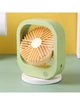 Вентилятор настільний акумуляторний DianDi Fashion Fan SQ 2177A з USB-зарядкою Салатовий з жовтим - зображення 2