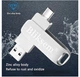 Флеш накопитель Bliksem 64 Гб 3в1 (USB 3.0 + Type-C + USB micro, компактная флешка тайпси, подходит для смартфона, повышенная скорость) - Металлик - изображение 6