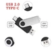 Флеш накопитель UKC 64 Гб 2в1 (USB 2.0 + Type-C, компактная флешка тайпси, подходит для смартфона, повышенная скорость) - Черный - изображение 4
