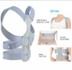 Коректор постави Invisible pose correction belt - Коригуючий корсет для спини розмір XL Gray - изображение 4