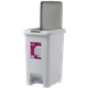 Ведро для мусора MVM с крышкой и педалью BIN-01 45л Серое (BIN-01 45L GRAY) - изображение 2