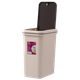 Відро для сміття MVM з кришкою BIN-04 15 л Бежеве (BIN-04 15L BEIGE) - зображення 2