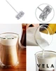 Портативний міксер капучинатор для вершків та молока Milk Frother спінювач молока з Чашею 450мл. та Подвійним вінчиком + 2 батарейки Чорний - зображення 2
