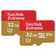 Карта пам'яті Sandisk microSDHC (UHS-1 U3) Extreme Action A1 32Gb Class 10 V30 (R100Mb/s, W60Mb/s) (adapter SD) TP (SDSQXAF-032G-GN6AT) - зображення 1