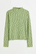 Зеленый тонкий реглан для девочек H&M 12-14 лет 158-164 см - изображение 3