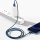 Кабель Baseus CALYS-A03 Superior Series Fast Charging Lightning 2.4A 1м синий - изображение 5