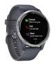 Смарт-годинник Garmin Venu Silver Stainless Steel Bezel w. Granite Blue and Silicone B. (010-02173-01/03) - изображение 2