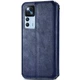 Шкіряний чохол-книжка GETMAN Cubic (PU) для Xiaomi 12T / 12T Pro Синій - изображение 2