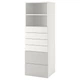Стелаж з 6 ящиками ІКЕА SMASTAD / PLATSA 60х57х181 см біло-сірий (s09388073) - зображення 1