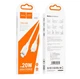 Кабель Hoco X93 Force PD20W charging data cable Lightning 1M White - изображение 2