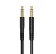 Кабель AUX Hoco UPA24 Smooth AUX audio cable Black - изображение 1