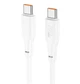 Кабель Hoco X93 Force 100W fast charging data cable Type-C to Type-C 1M White - зображення 1