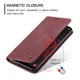 Чохол книжка з магнітом Samsung Galaxy A34 A346 CaseMe Wine (32840-42) - зображення 6