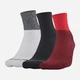 Набор мужских носков высоких Under Armour Men's Phenom QTR 1329352-600 36-41 3 пары Разноцветный (192564837922) - изображение 1