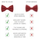 Бабочка Bow Tie House большая насыщенная красная однотонная 09229 - изображение 3