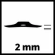 Nóż do kosiarki Einhell 200 x 25.4 x 2 mm (3405083) - obraz 3