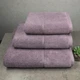 Набір велюр/махра рушників 3шт GM Textile 40x70см, 50x90см, 70x140см Premium Milado 550г/м2 (Виноградний) - зображення 1