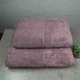 Набор полотенец велюр/махра 2шт GM Textile 50x90см, 70x140см Премиум качества Milado 550г/м2 (Пепельный) - изображение 1