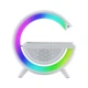 Настільна смарт гугл лампа нічник RGB 10W GS-7214 G-Smart Light Sound Machine з бездротовою зарядкою 15W та Bluetooth колонкою 3W Біла - зображення 8