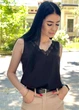 Fashions • Блузка без рукавів з глибоким декольте "Glo" Fashions 46-48 чорний (4711-фг) - зображення 6