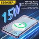 Бездротовий зарядний пристрій ESSAGER 15W Magnetic Wireless Charger Магніт Black - зображення 3