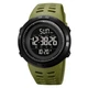 Часы наручные мужские с ночной подсветкой Skmei 2070 black/Green - изображение 5