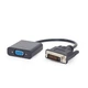 Адаптер Cablexpert (A-DVID-VGAF-01) DVI-D-VGA, 0.2 м, черный (пакет) - изображение 1