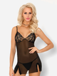 Komplet erotyczny (halka + figi stringi) LivCo Corsetti Fashion Mokiniann LC 93007 L Black (5902143687191) - obraz 1