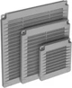 Накладная вентиляционная решетка Airroxy 200x200 grey (02-320) - изображение 1
