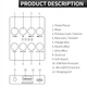 Караоке Bluetooth колонка з 2-ма мікрофонами Чорний (1012-619-00) - зображення 3