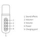 Караоке Bluetooth колонка з 2-ма мікрофонами Чорний (1012-619-00) - зображення 4