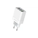 Зарядне мережеве BOROFONE BA40A Speedway QC3.0 (3USB 3A 18W) Білий - зображення 1