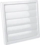 Вентиляционная решетка с сеткой Airroxy KzZ 170x170 120 white (02-304) - изображение 2