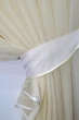 Кухонные шторки VR-Textil № 060к "Дуэт" с подвязками белый с светло-бежевым 330х170 см (50-749) - изображение 4