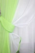 Кухонный комплект VR-Textil № 038к шторки и тюль салатовый с белым 280х170 см (50-468) - изображение 3