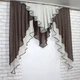Кухонний ламбрекен VR-Textil № 022к венге з бежевим 150х150 см (50-572) - зображення 4