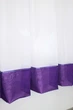 Кухонная занавеска VR-Textil № 047к фиолетовый с белым 280х170 см (50-086) - изображение 5